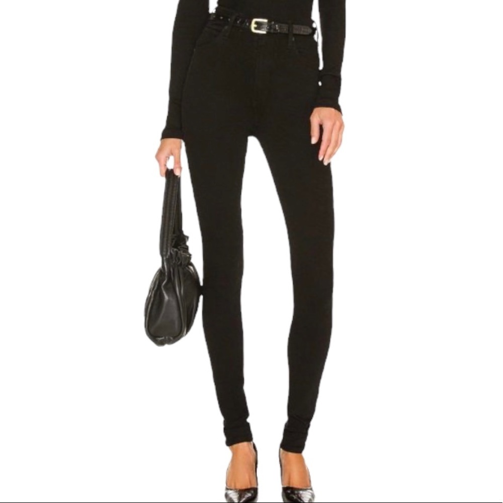 CITIZENS OF HUMANITY Carlie Black Skinny Jeans Quiet Luxury Minimalist 26
